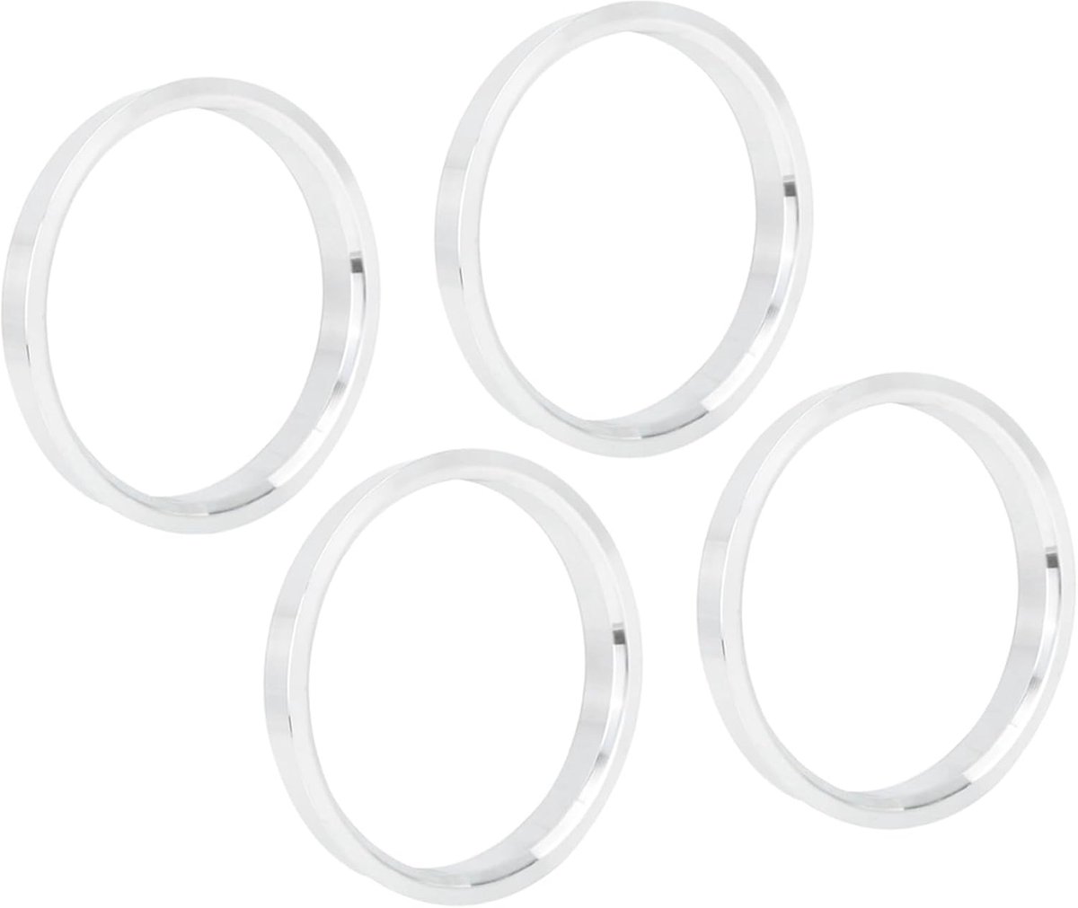 SnelShoppen - 4-delige Aluminium Legering Auto Centrum Ringen 72.6 tot 65mm - Precisie Ringen voor Wielen en Naven - Geschikt voor Voertuigen met 65mm