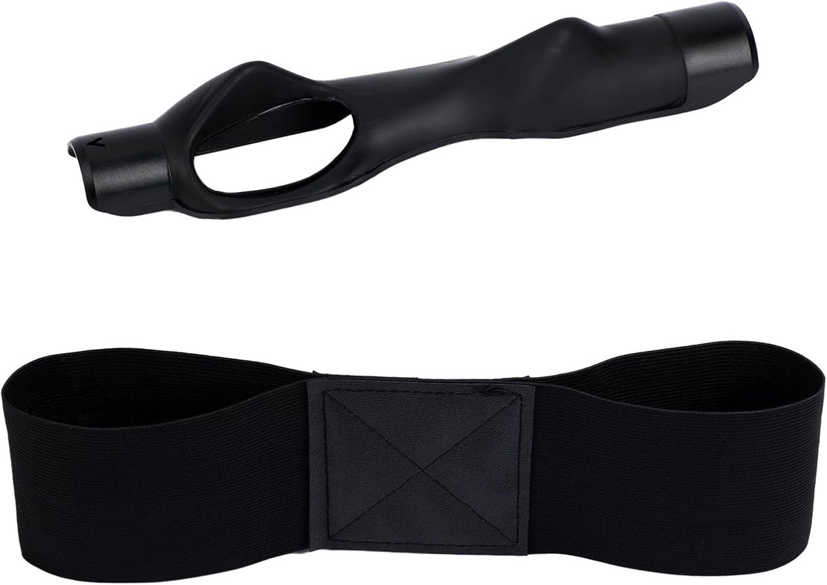 SnelShoppen - 2Pc Golf Grip Trainer & Swing Correcterende Armband, Comfortabele Gebreide Golf Trainingshulp voor Swing Mechanica en Handpositie Verbet