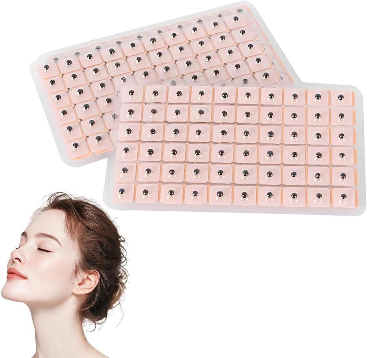 SnelShoppen - Acupunctuurset van 600 Wegwerp Massage Set Roze Karton Standaardformaat voor Drukverlichting, Meerdere Aandoeningen, Therapeutische Acup