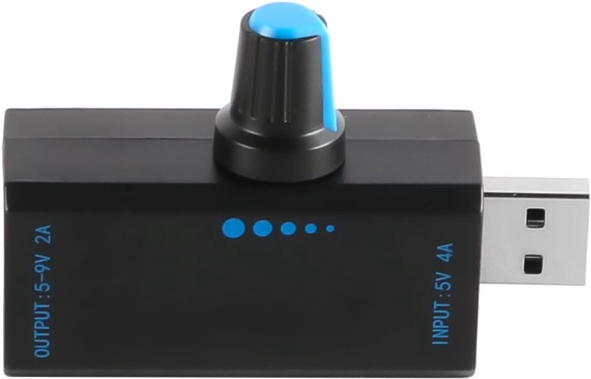 SnelShoppen - 18W Hoge Prestaties USB Snelheidscontroller voor DC5V Ventilatoren - 4A Aanpasbare Ventilator Snelheidsregeling Type-C USB Voeding Koela