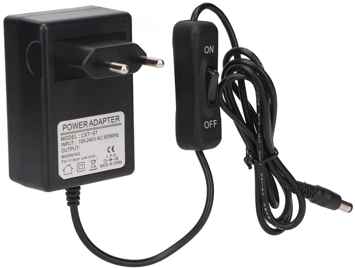 SnelShoppen - 7.5V 2.5A Voedingsadapter voor Schuim Snijpen, Voltage Transformator, Stop Wandadapter voor Diverse DC Apparaten (EU Stekker)