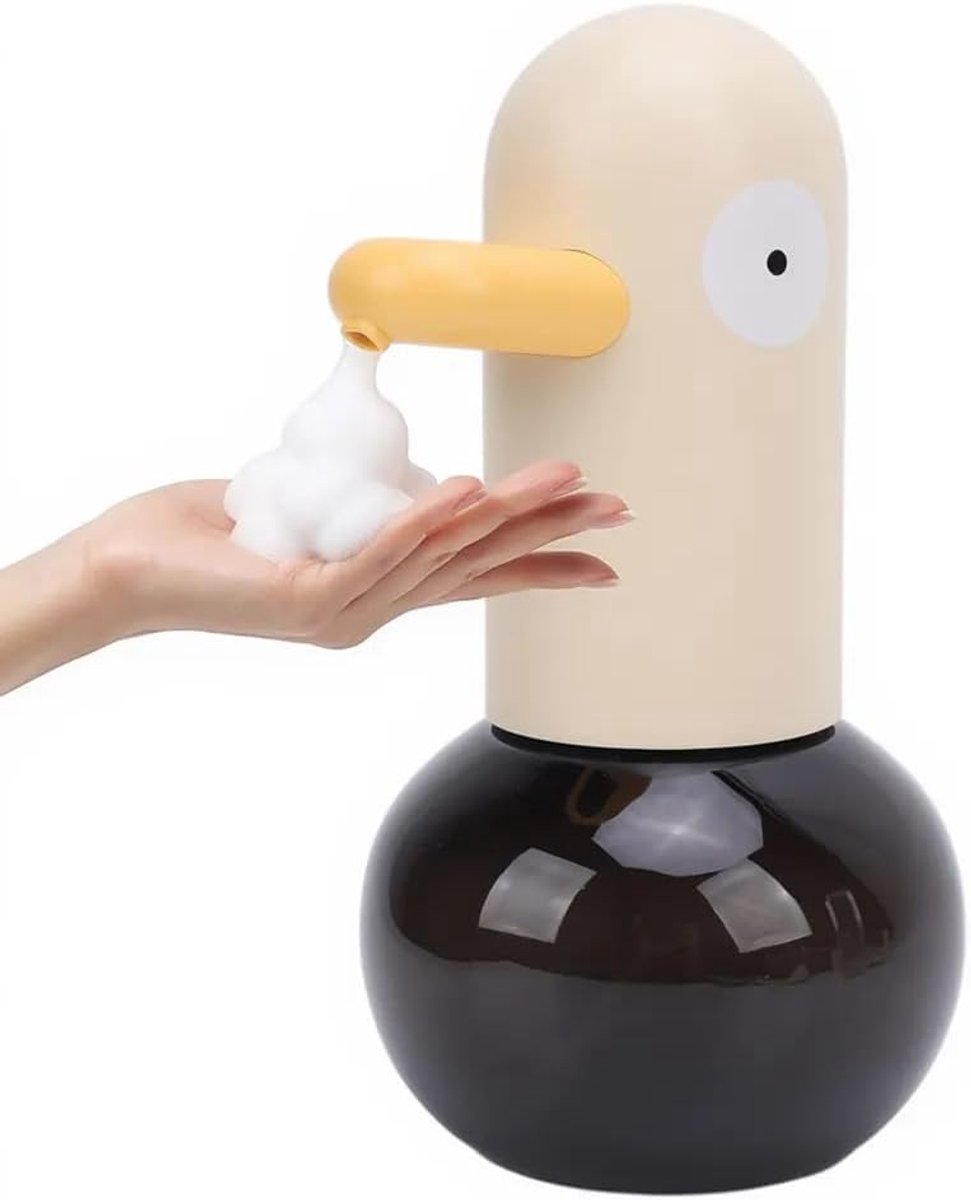 SnelShoppen - Automatische Schuimzeep Dispenser - Contactloze En Schattige Zeepdispenser Voor Badkamer Keuken School - Oplaadbaar 1800mAh - Geschikt V