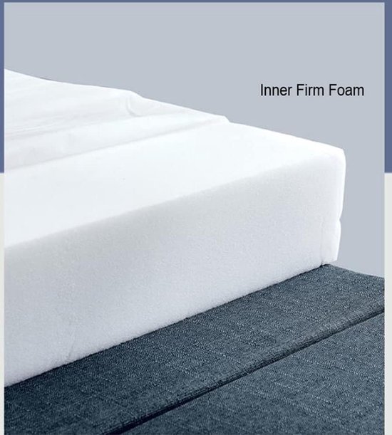 Opvouwbare Schuimmatras - Draagbare Futon Bodembed - Logeerpartij Gasten - Afneembare Hoes - 200 cm lang - Rood — afbeelding 5