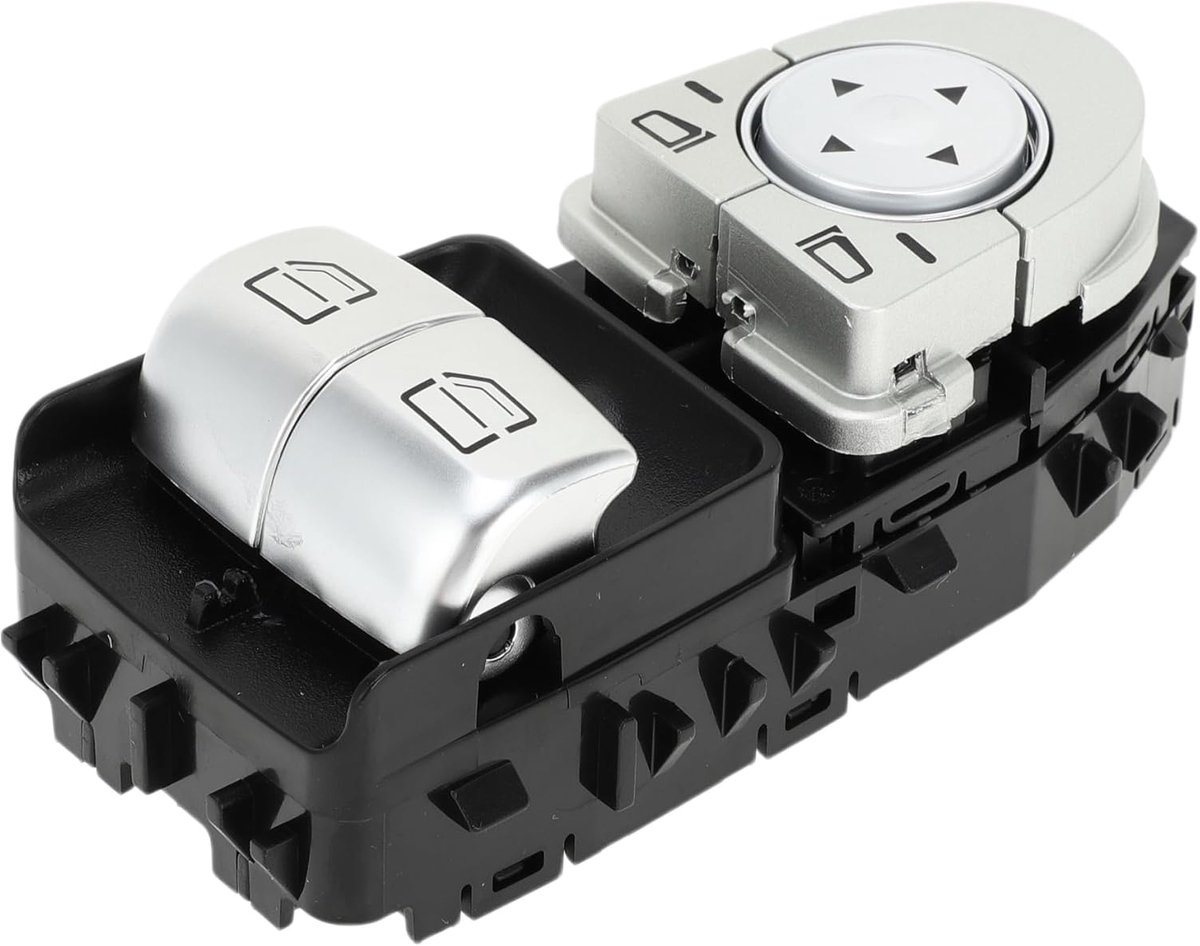 SnelShoppen - A ABSOPRO Raam Schakelaar No.2059050302 Voor Mercedes-Benz C180 C200 C300 Zwart - Vervangende Raamregulator Schakelaar
