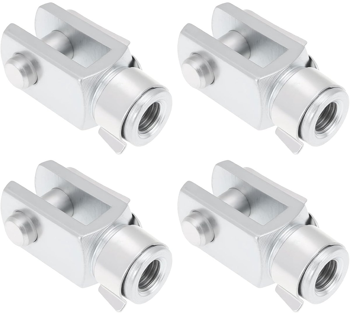 SnelShoppen - 4Stuks 5/16UNF Snelsluiting Clevis met Veerpenn Air Cilinder Stang Clevis 42mm Lengte - Duurzaam Metaal voor Betrouwbaarheid en Kracht