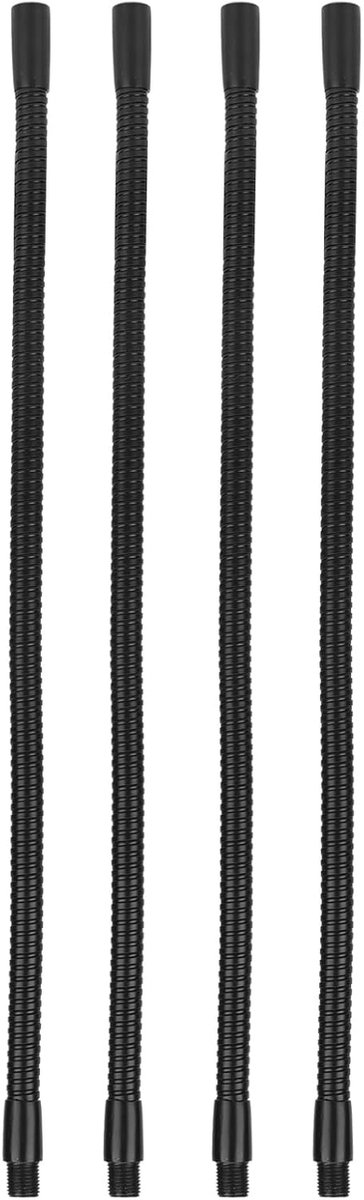 SnelShoppen - 4 Stuks Aluminium Gooseneck Lamp Slang, 360° Flexibele Bureau Lamp Slang, Lichtarmaturen voor DIY Bureau Lampen, Plantenverlichting, Ong