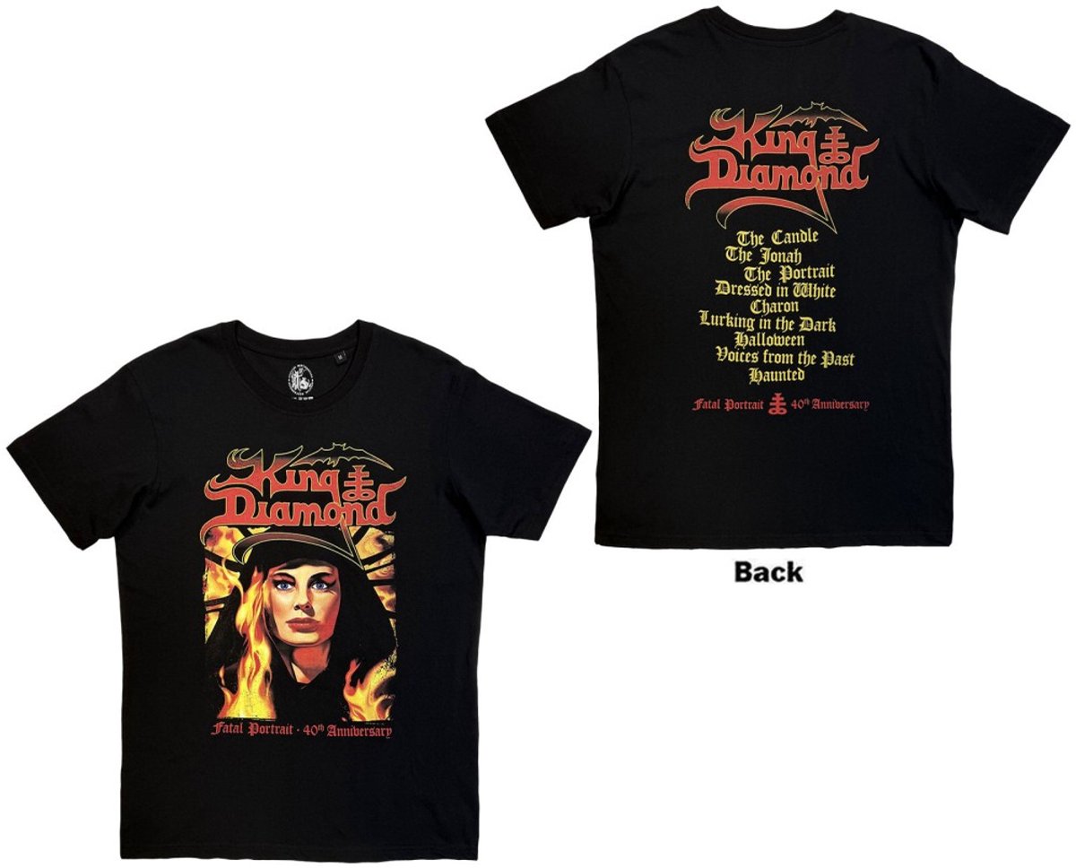 King Diamond - Fatal Portrait Heren Tshirt - M - Zwart