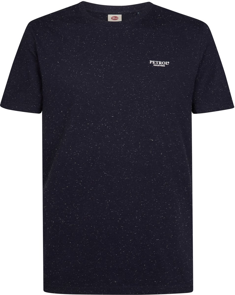 Petrol Industries - Heren Gemêleerd jersey T-shirt irving - Blauw - Maat XXXL