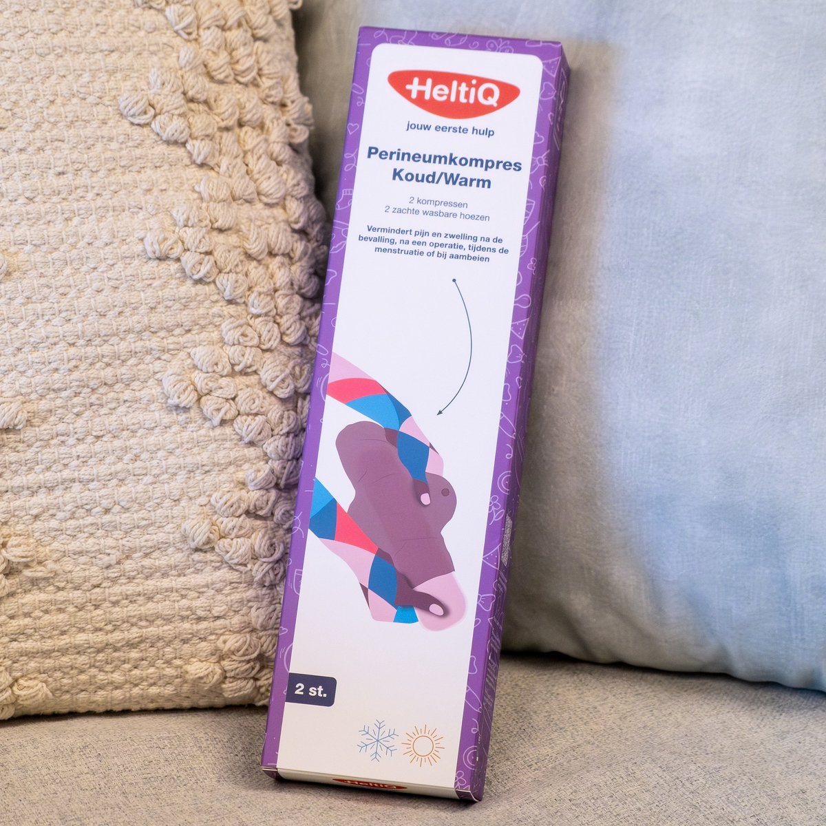 HeltiQ Perineumkompres - Koud/Warm - 2 Stuks