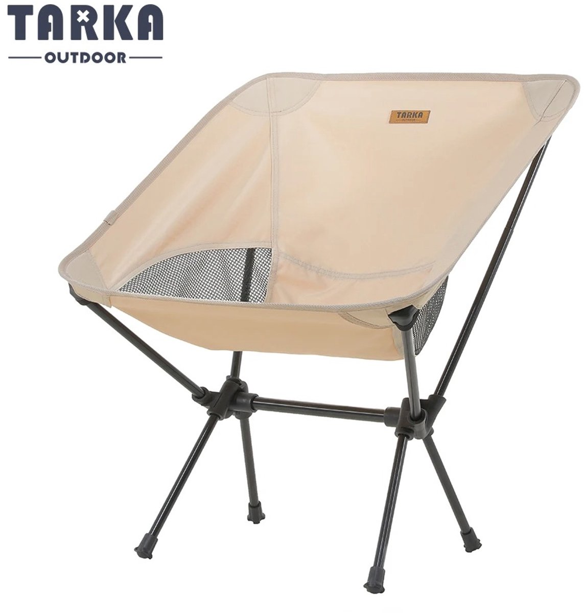DailyDamaar campingstoel - Klapstoel - Tuinstoel - Opvouwbare stoel - Lichtgewicht - Oxford stof - Aluminium - Beige