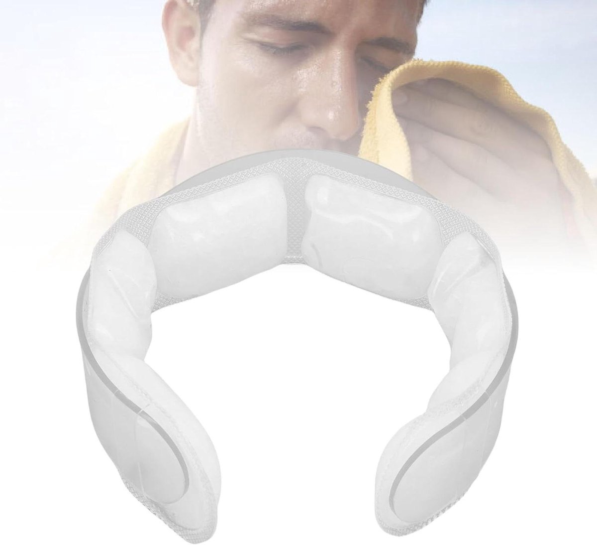 Nek Koeler - Koelband - Hitte Verlichten - Directe Koeling - 14 cm - Transparant