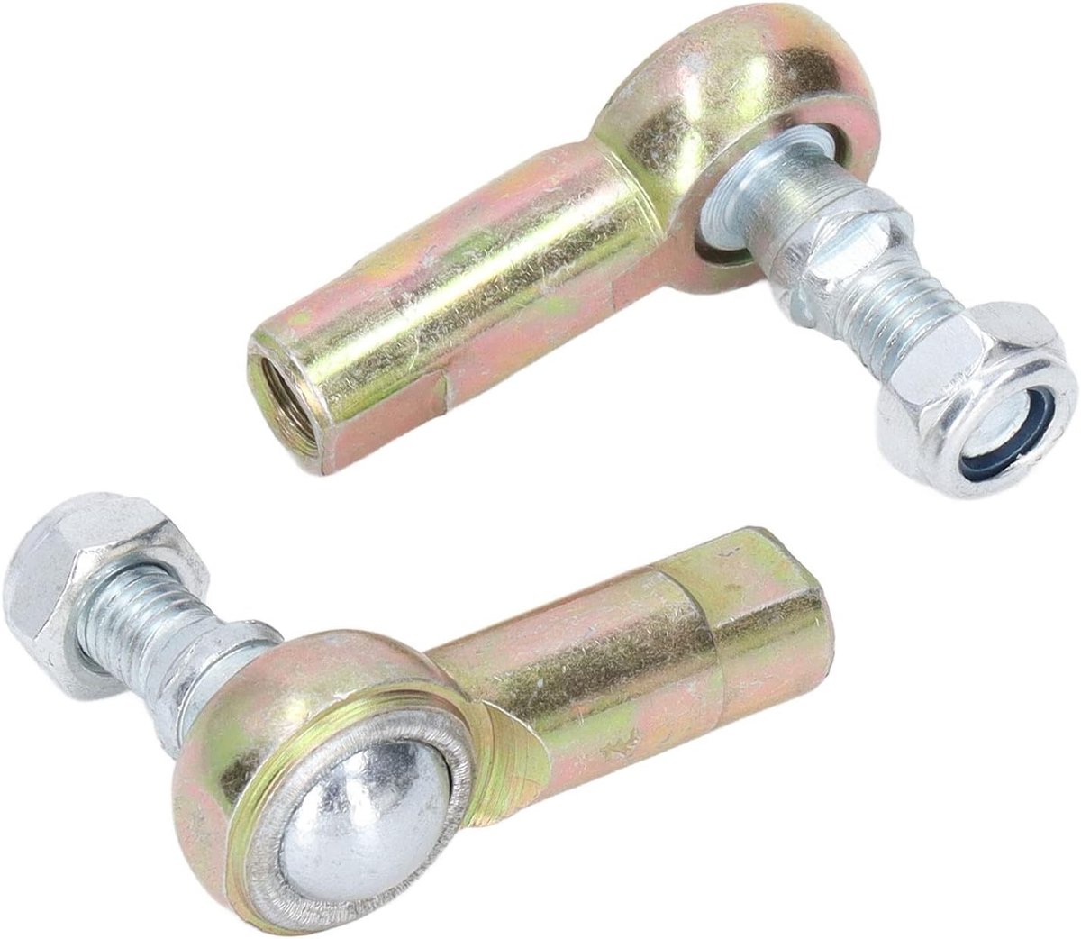 Universele balgewrichten 2 stuks 8mm stuurstang uiteinden van staallegering voor Quad ATV Go Kart - Duurzaam vervangingsonderdeel voor optimale prestaties