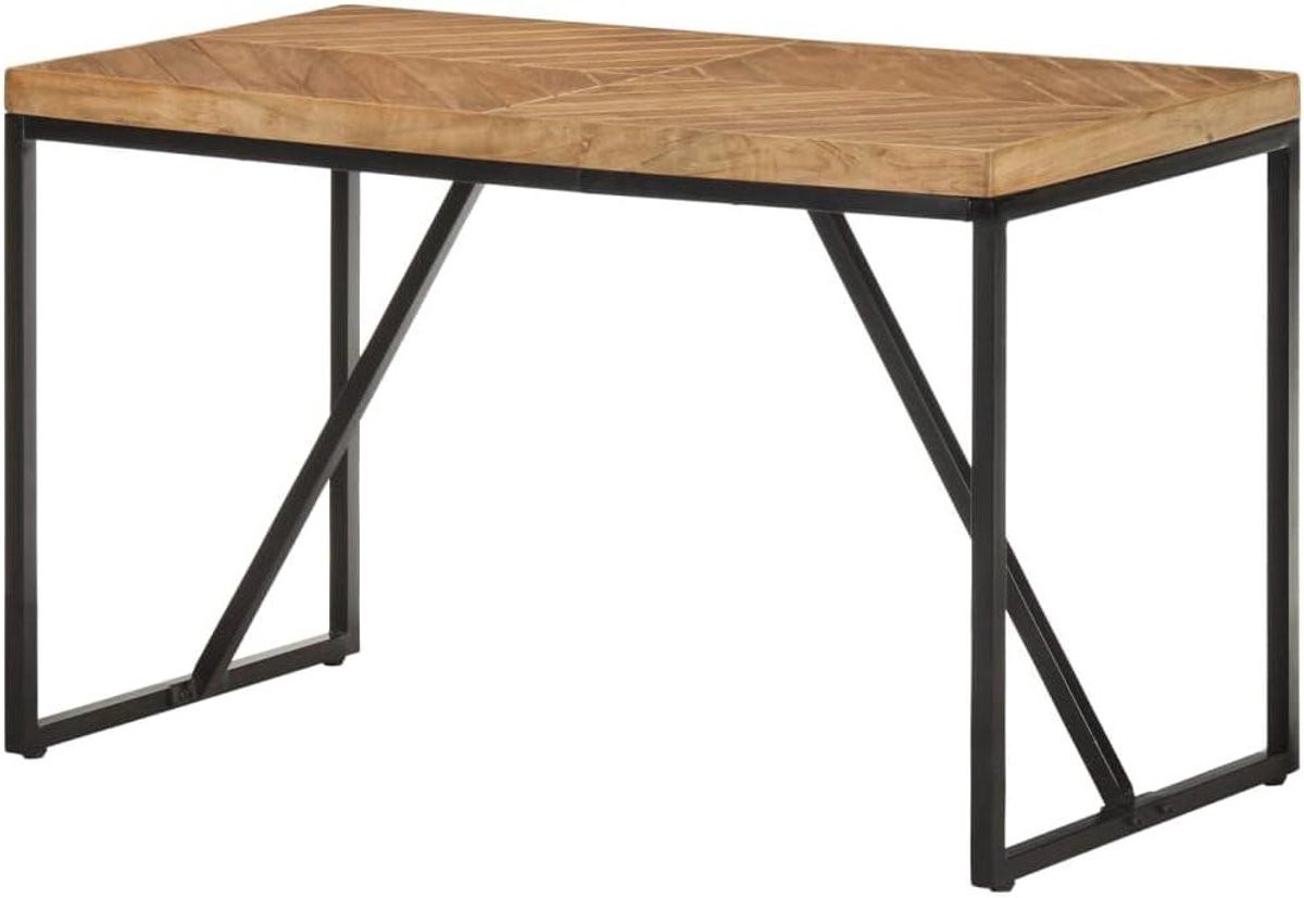 Eettafel Hout - Keukentafel Bartafel - Gezellig Tafelen - Massief Acacia en Mango - 120x60x76 cm - Natuurlijk