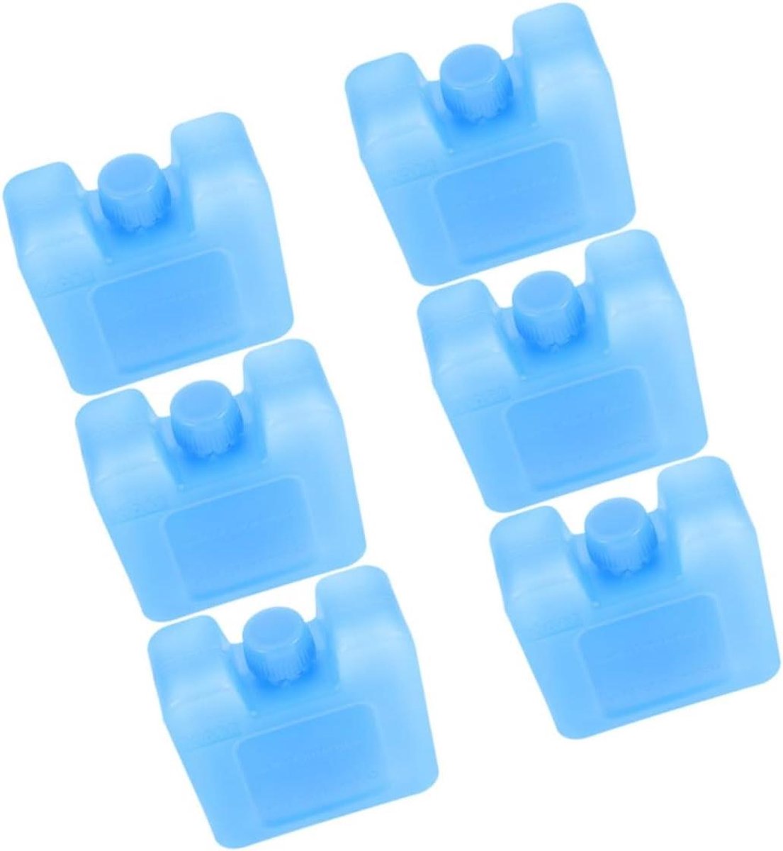 Herbruikbare IJsklonten - Koelblokken Vriezer - Airco Koelen - Snelle Temperatuurverlaging - 7x7x3 CM - Hemelsblauw