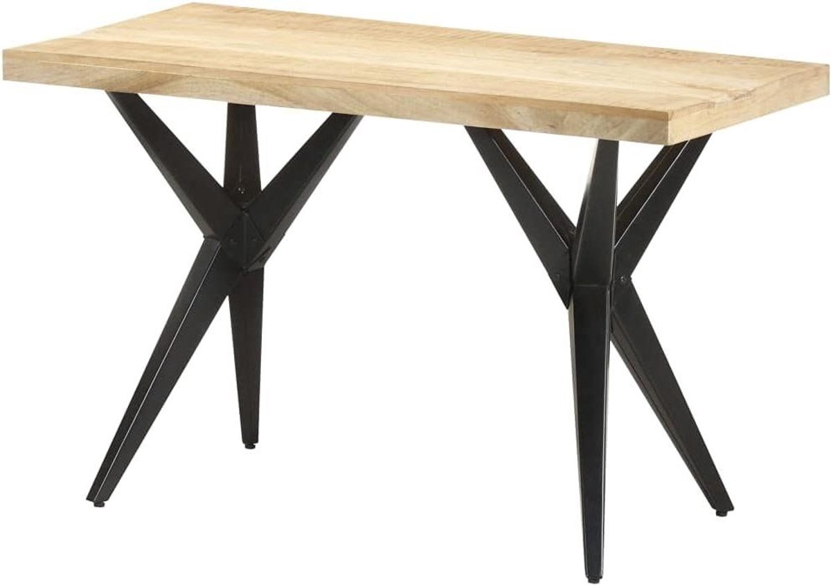 Houten Eettafel - Keukentafel Loungeset - Gezellig Tafelen - Massief Mangohout - 120 x 60 x 76 cm - Bruin