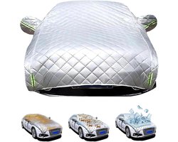 Autohoes Waterdicht - Hageldek - Auto Beschermen - 5-laags Gewatteerd - Halve Autohoes - Zilver