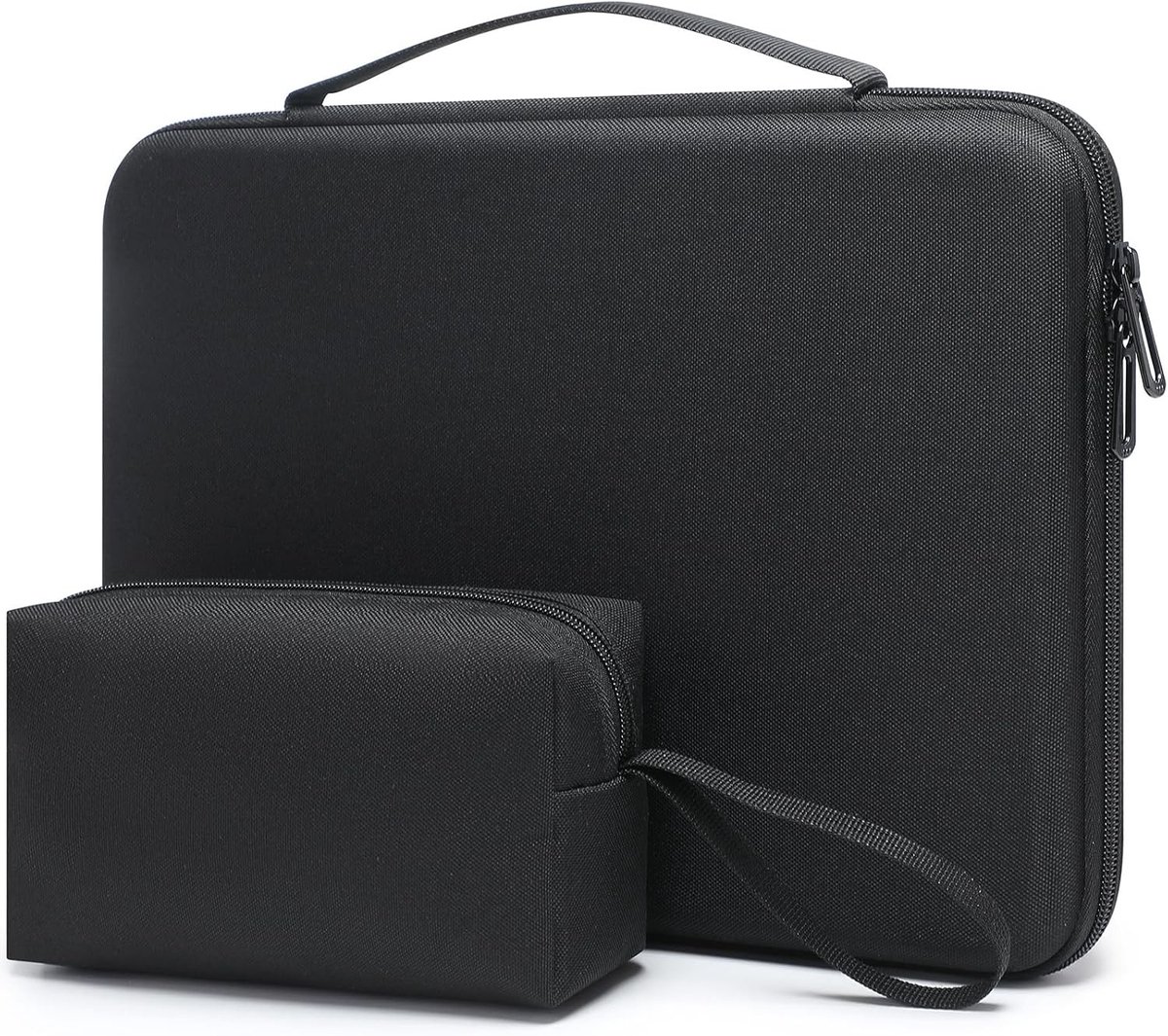 Hard Laptop Sleeve Bag voor 13.3-14 Inch Laptops, Geschikt voor MacBook Pro/Air en Dell, Zwart en Duurzaam