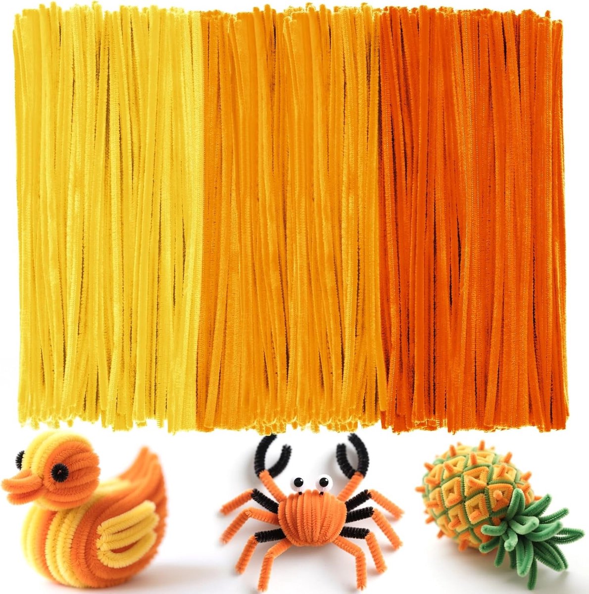 300 Stuks Pijpenragers voor Creatieve Knutselactiviteiten, Fluffy Staven in Meerdere Kleuren, Handgemaakte Decoraties en Ambachtelijke Accessoires