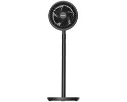 Vloerventilator met luchtcirculatie, 5-blads, 75° kantelbaar en 90° oscillerend.