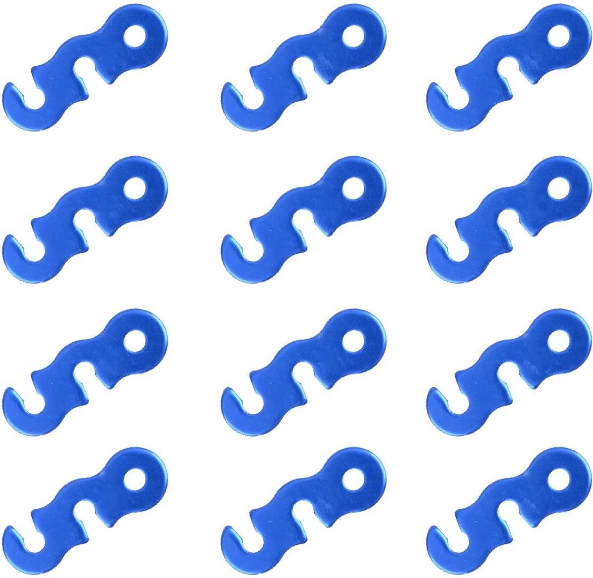 Tentspanners 12 Stuks van Aluminiumlegering, Lichtgewicht Kabelspanners voor Camping en Outdoor Activiteiten, Ideaal voor Wandelen en Picknicken