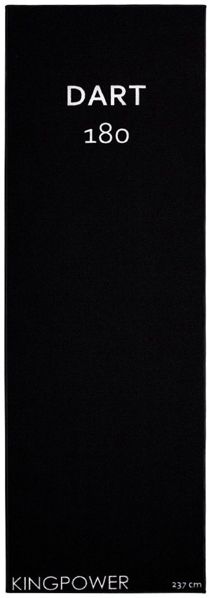 Kingpower Dartmat, toernooimat dartmat darts Zwart 237 x 80 cm