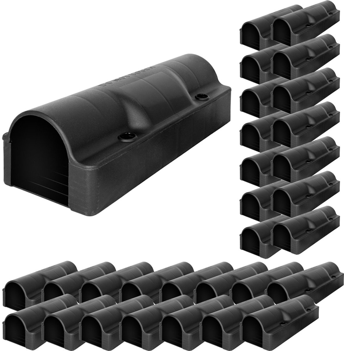 30x Aasstation Rattenset Aasdoos Buis Tuin Muizenval Muizen Rattenaasdoos Rattenaasstation Rattenval Kinderen Huisdier Veilig Aasdoos Petigi