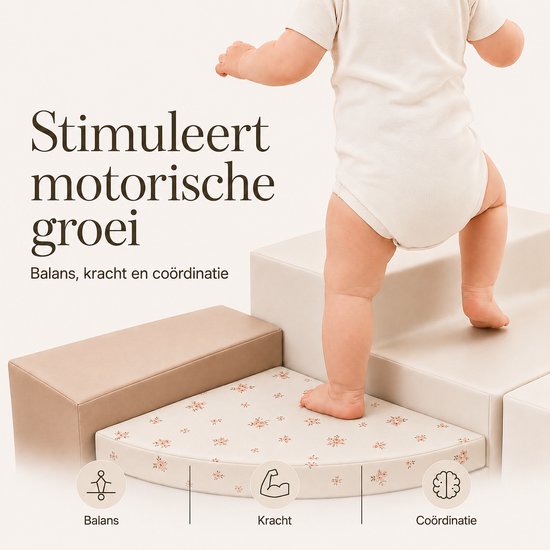 HENVAE Baby Foam Klimblokken - Zachte speelset voor baby's van 8-24 maanden - 5-delig van Merkloos — afbeelding 5