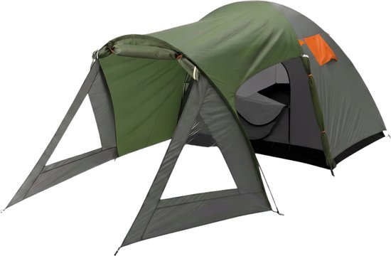 MOZY® - 4-Persoons Kampeertent - 440 x 250 x 150 cm - met 2 Slaapkamers - Muskietennet - Waterbestendig - Kamperen - Camping — afbeelding 2