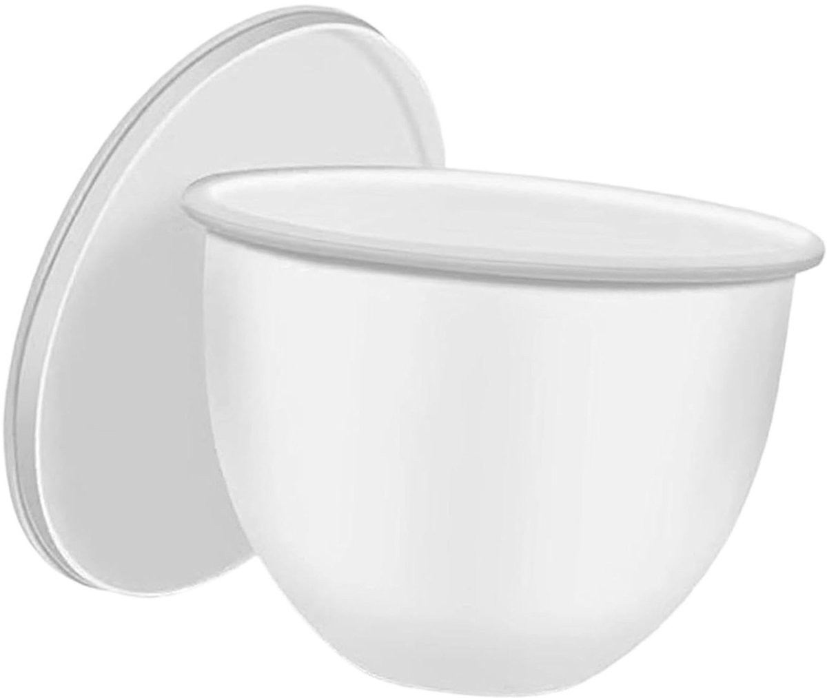 Home & Marker - Siliconen Mengkom Inzetstuk - Geschikt voor KitchenAid Keukenmachine - Siliconen Komvoering met Schenktuit & Deksel - Herbruikbaar - Wit - POSODINKA