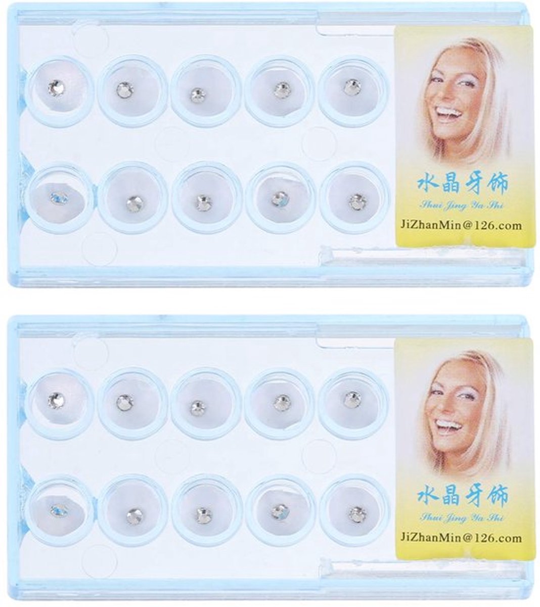 20pcs Tandjuwelen - Kristallen Versieringen - Diverse Kleuren