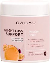 Cabau - Weight Loss Support - Passion Fruit - Afslank Supplement voor Vrouwen - Met Glucomannan & Gymnema - Helpt bij Gewichtsverlies & Vermindert Cravings - 240 g (34 Porties)