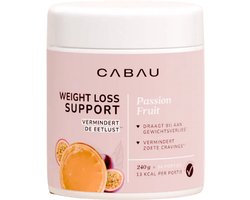 Cabau - Weight Loss Support - Passion Fruit - Afslank Supplement voor Vrouwen - Met Glucomannan & Gymnema - Helpt bij Gewichtsverlies & Vermindert Cravings - 240 g (34 Porties)