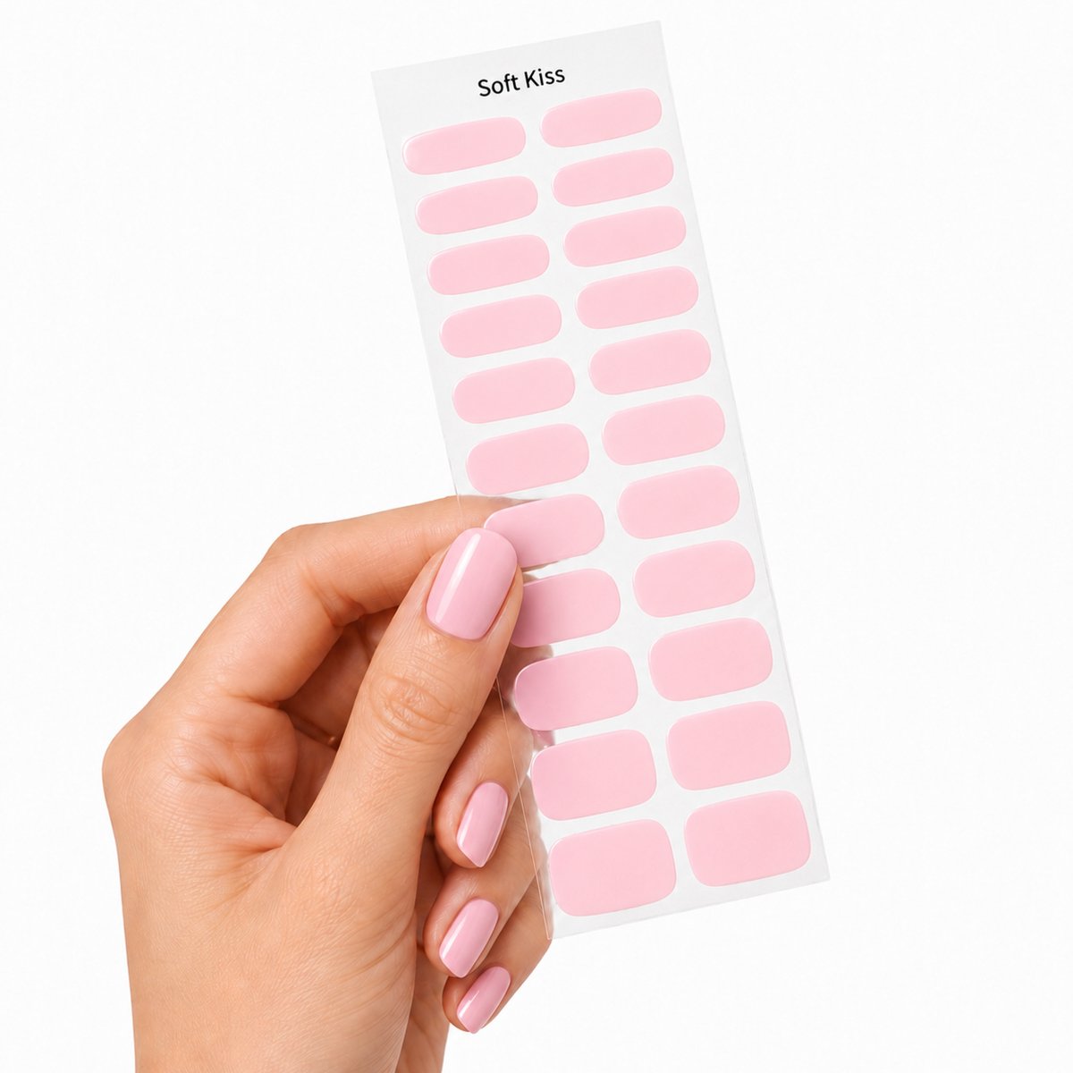 Moods Gellac UV Nagelstickers – Gellak Stickers voor Gelnagels – Inclusief Vijl & Bokkenpootje – 22 Stuks – Soft Kiss