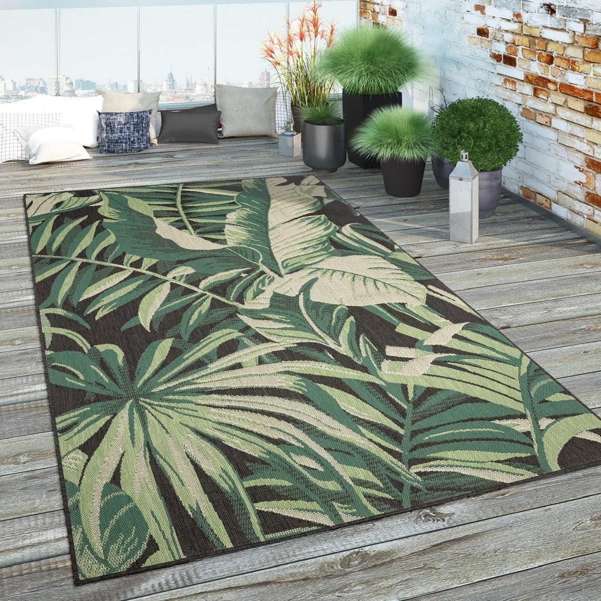 Tuin Kleed - Balkon Vloerkleed - Buiten Leven - Vloerverwarming Geschikt - 80x150 cm - Gro