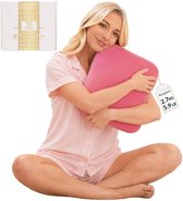 HerComfort Pillows Gewichtskussen voor Volwassenen 2.7 KG – 30*30 CM Roze – Prachtig Cadeau - Slaap Beter & Kom Tot Rust – Verzwaarde Kussen – Verzwaringskussen voor Meer Focus – Weighted Body Pillow – Anti-Stress Slaap Knuffel – Anxiety Pillow