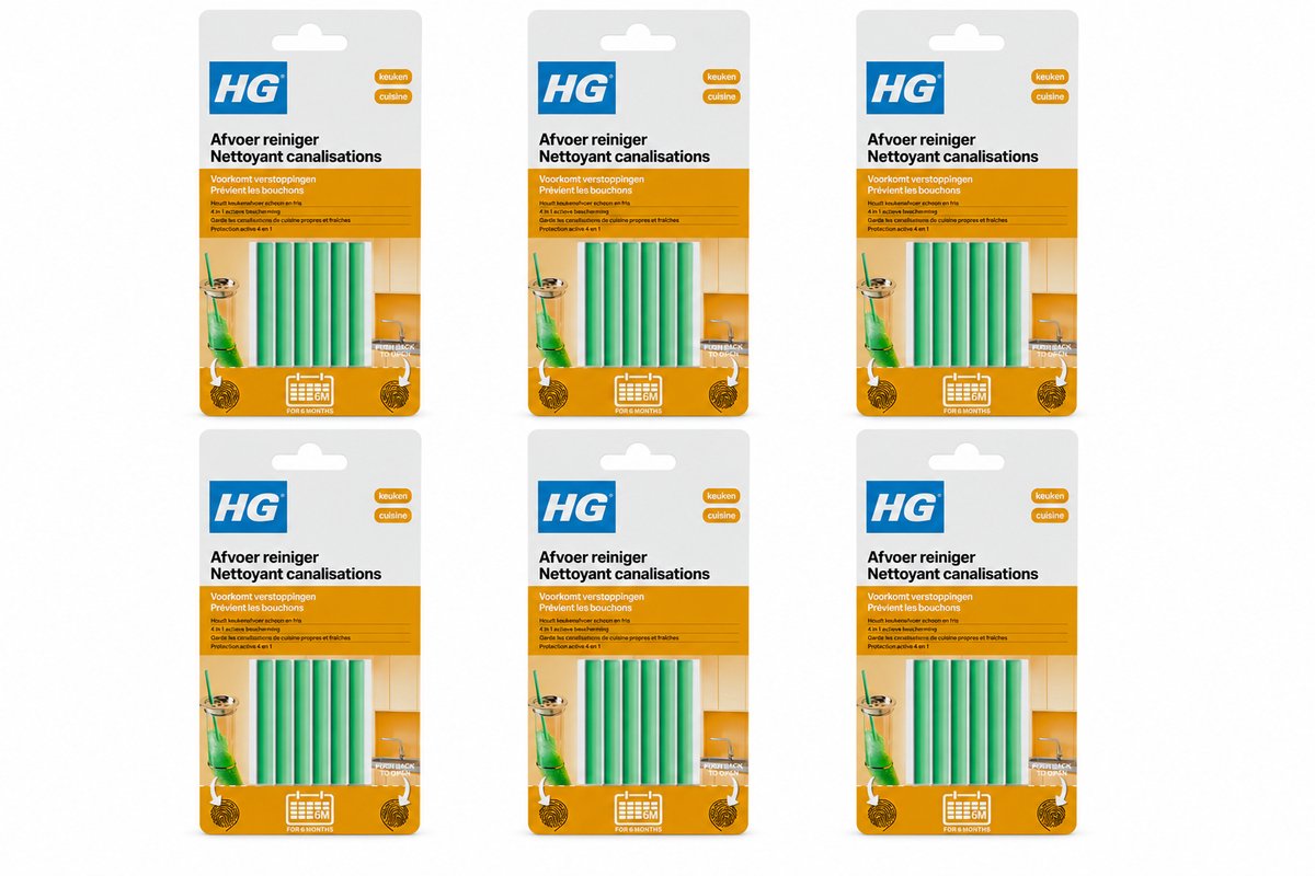 HG Afvoerreiniger (6 sticks) - 6 stuks