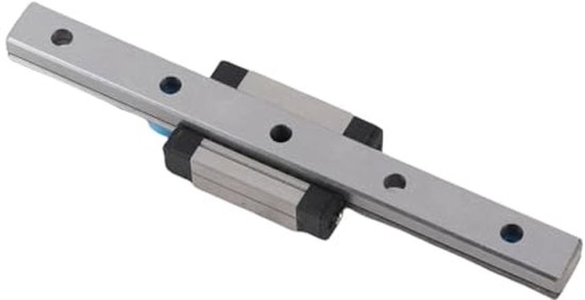 LML9B Lineaire Railgeleider, Lineaire Railgeleider Miniatuur Lineaire Railgeleiderail Lineaire Railgeleider Glijdende Geleider met Wagenblok Lineaire Gidsen voor Doe-het-zelf 3D-printer en(100mm)