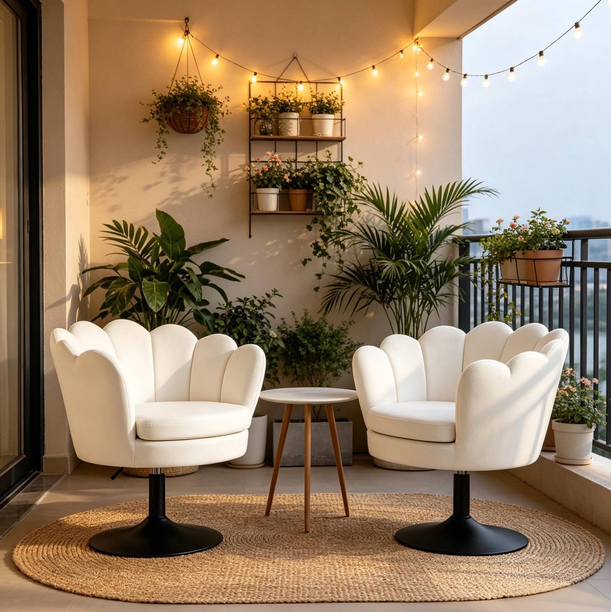 FloraGrace Barkruk – Draaibaar En In Hoogte Verstelbaar – Met Rugleuning En Armleuningen – Voor Make-up, Eten En Ontspanning – Velvet – Beige