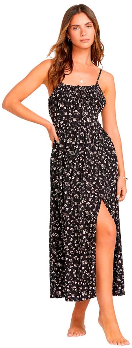 Billabong Take Your Time Lange Jurk Zonder Mouwen L Vrouw Zwart