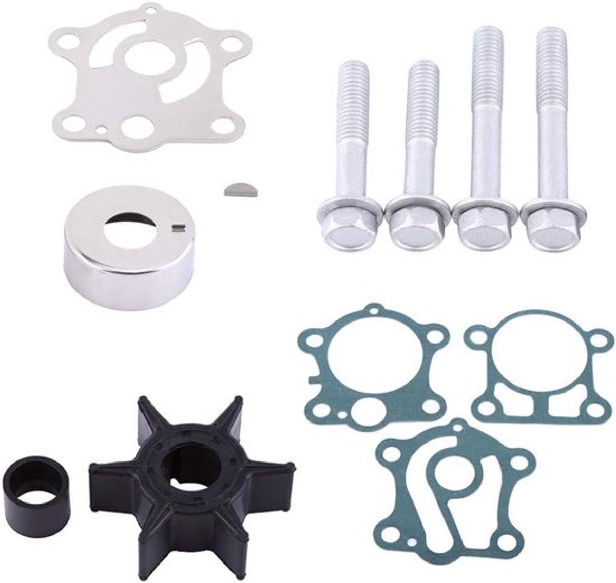 Waterpomp reparatieset waterpomp impeller vervanging voor 40 50 buitenboordmotor 1984-1994 6H4-W0078-00-00