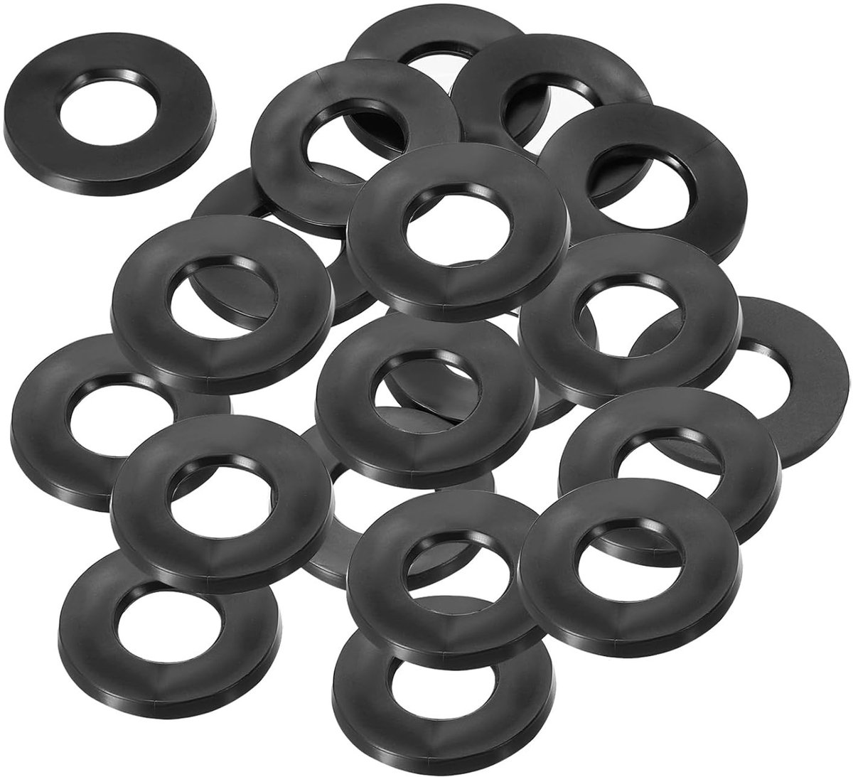Rubber Washers Set van 20 Stuks - 8mm ID, 18mm OD, 1.5mm Dikte - Ideaal voor Waterdicht Afsluiten van Kranen en Buizen, Geschikt voor Schroefbevestigingen en Reparaties