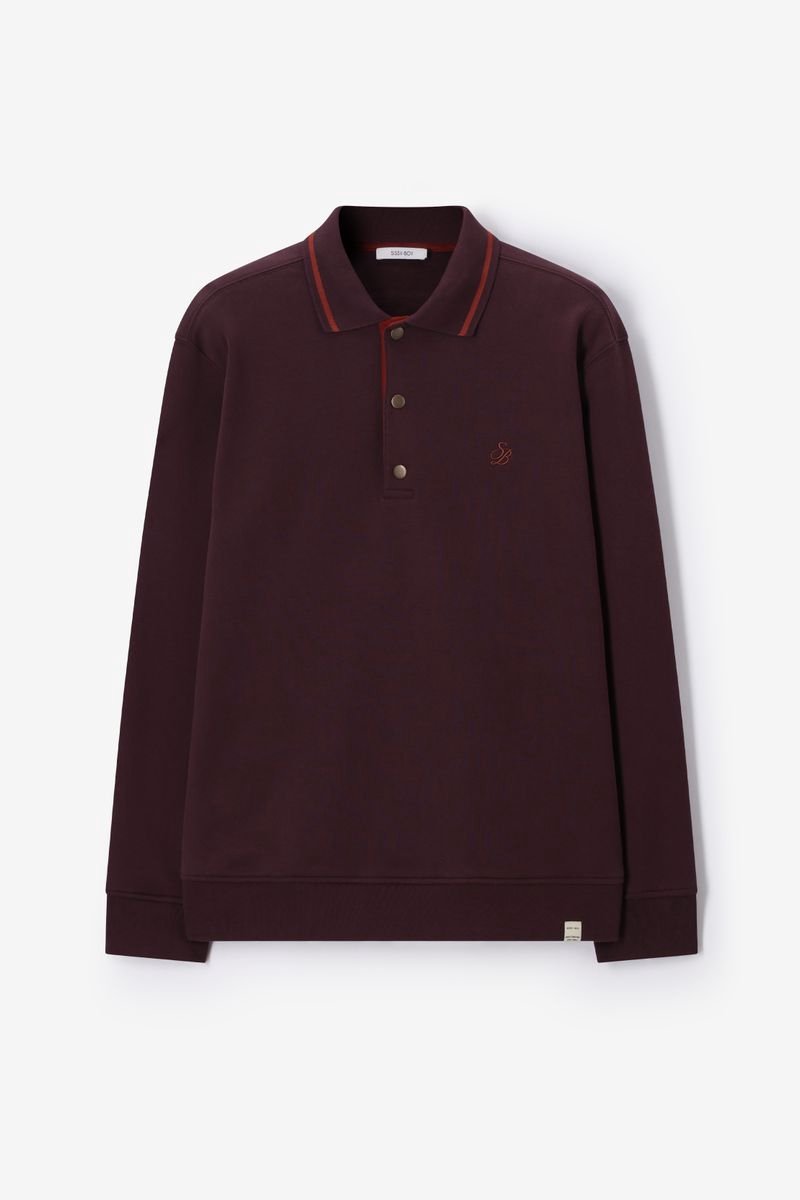 Sissy-Boy - Donkerbruine polo sweater