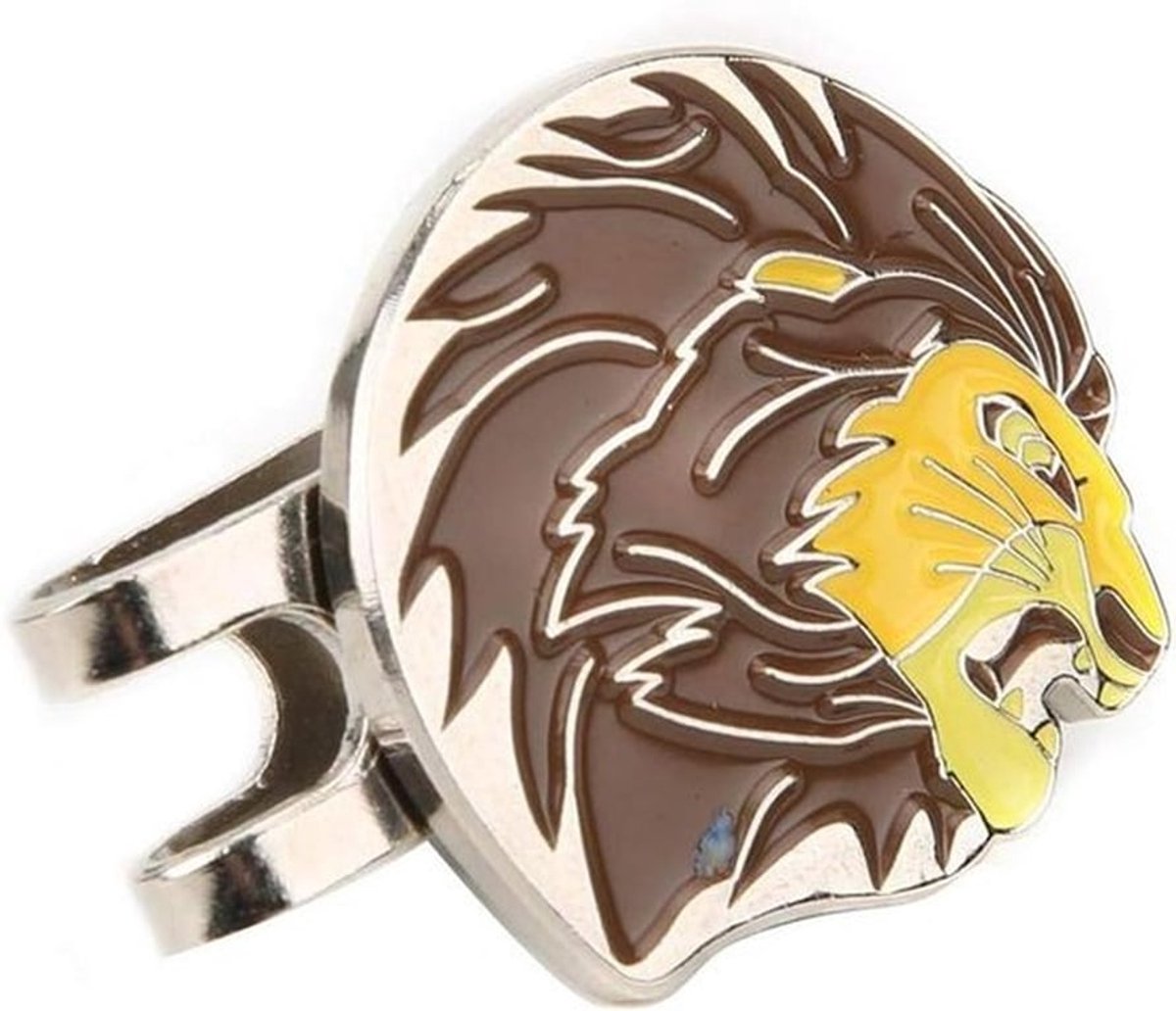 Golfbalmarkeringen - Draagbaar - Sterke Magneten - Leeuw - Mooi - Magnetisch - Golfhoedclip