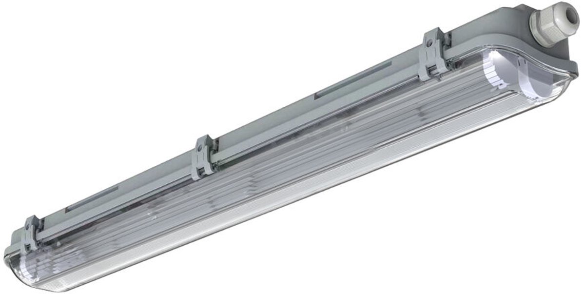 Modee LED TL-buis Armatuur 600mm - 2x T8 G13 - 676x93x62mm - Stof- en Vochtbestendig - Leeg