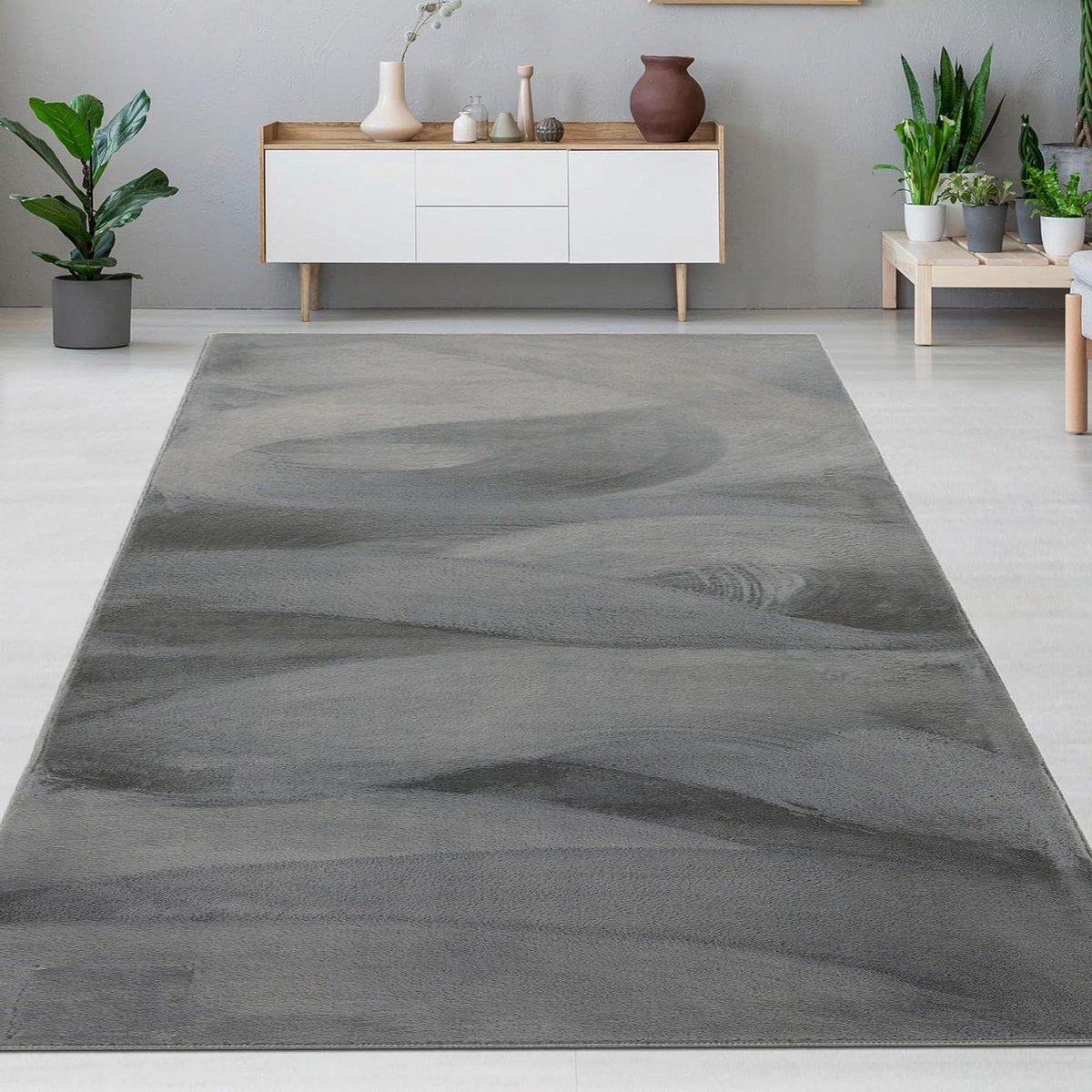 Vloerkleed - Tapijt Vloerbedekking - Verfraaien Woonruimte - Fluweelzachte Vachtlook - 160