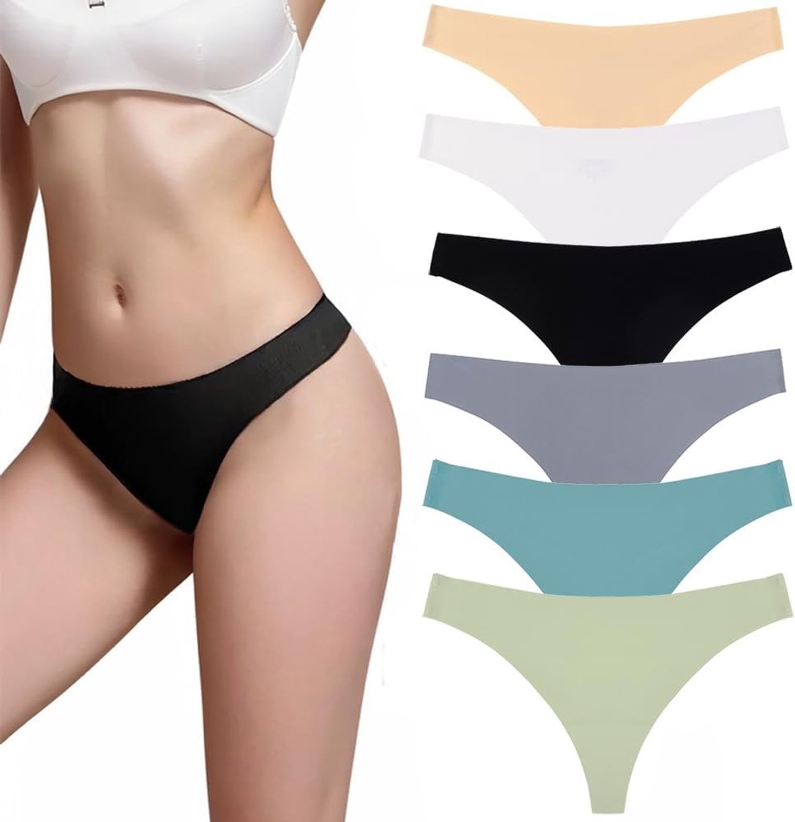 Dames Naadloze Slip van Microvezel - Onzichtbare en Ademend Ondergoed voor Comfort en Stijl