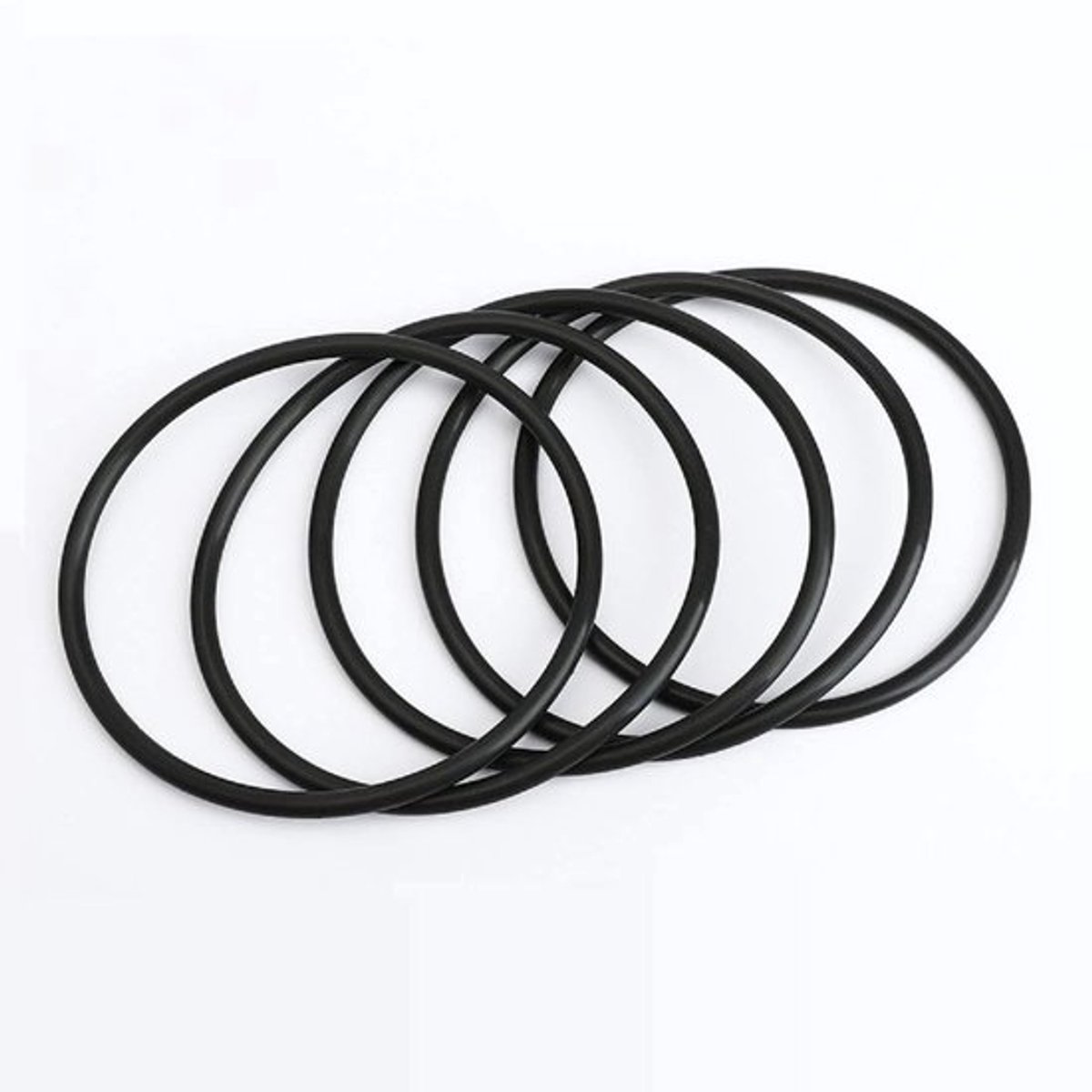 Afdichtingsring - Rubber - Ronde - Zwart - Pakking - Geschikt voor - Nitril Rubber O-ringen Pakking, Rubber Washer Ronde Afdichtingsring, Pakking Ringen Seal Grommets 110mm OD 105mm ID 2.5mm Breedte, Zwart, 10 Stuks.
