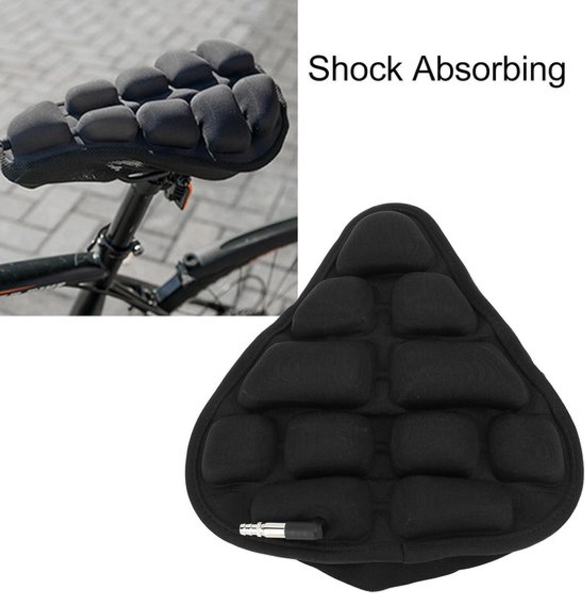 Fietshoes TPU Opblaasbaar met Pomp - Waterdichte Fietszadelhoes voor Heren en Dames - Statische Fietsen en Fitnessapparatuur - Zwart (150cm)