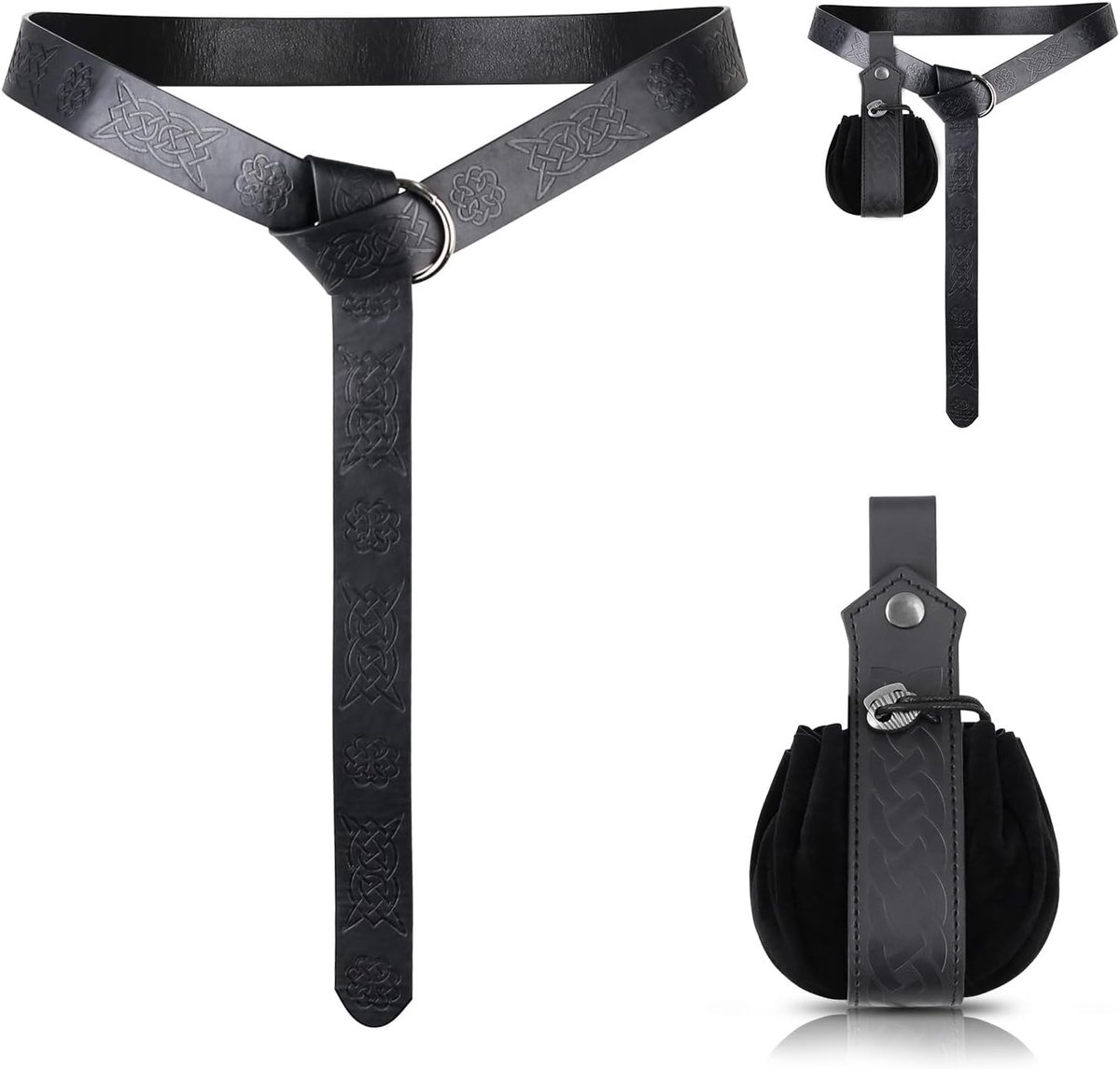 Middeleeuwse piratenriem met tas voor cosplay, feest en kostuum voor dames en heren, perfect voor evenementen en themafeesten