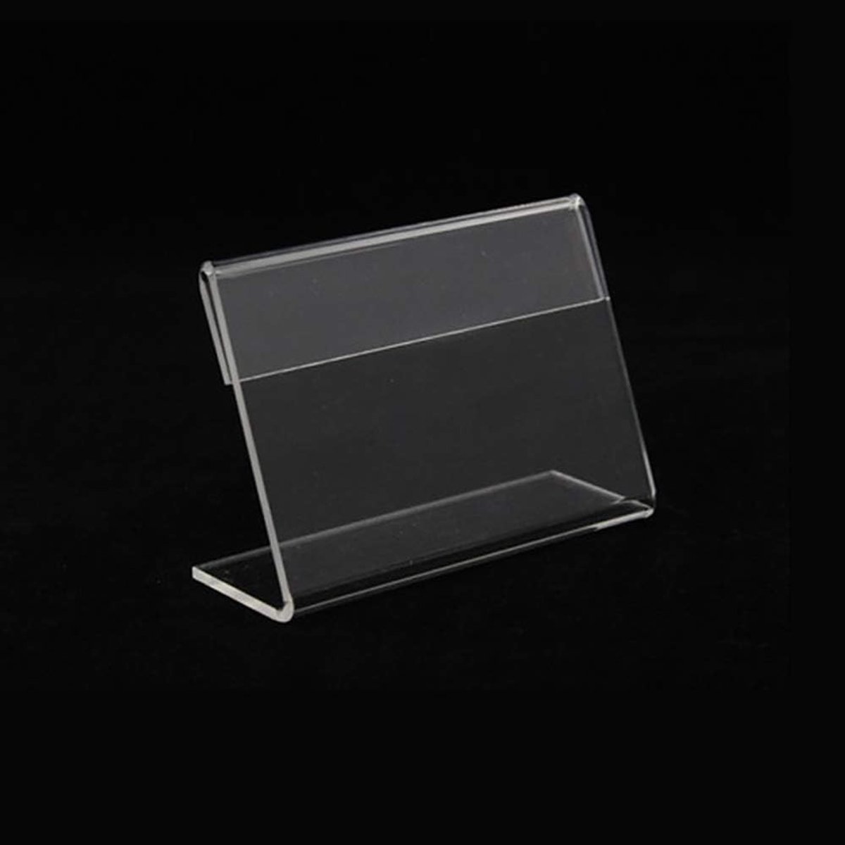 100 Stuks Mini Acryl Display Houder 4cm x 2cm voor Prijs- en Naamkaartjes, Labelstands en Ticketweergave